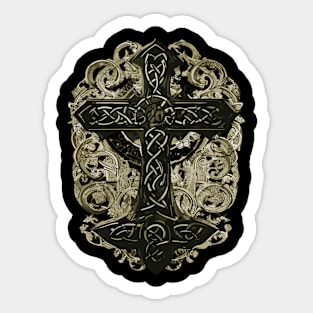 Tree Celtic Cross Sticker